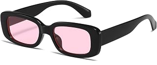kimorn Rectangle Sunglasses for Women Men Trendy Retro Fashion Glasses 90’s Vintage UV 400 Protection Square Frame K1200