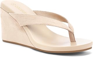 Coutgo Sandalias de tacón de cuña para mujer, sandalias de plataforma para verano, zapatos de playa