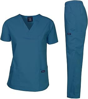 Dagacci Scrubs Medical Uniform Women And Man Scrub Set Medical Scrub Top and Trousers
