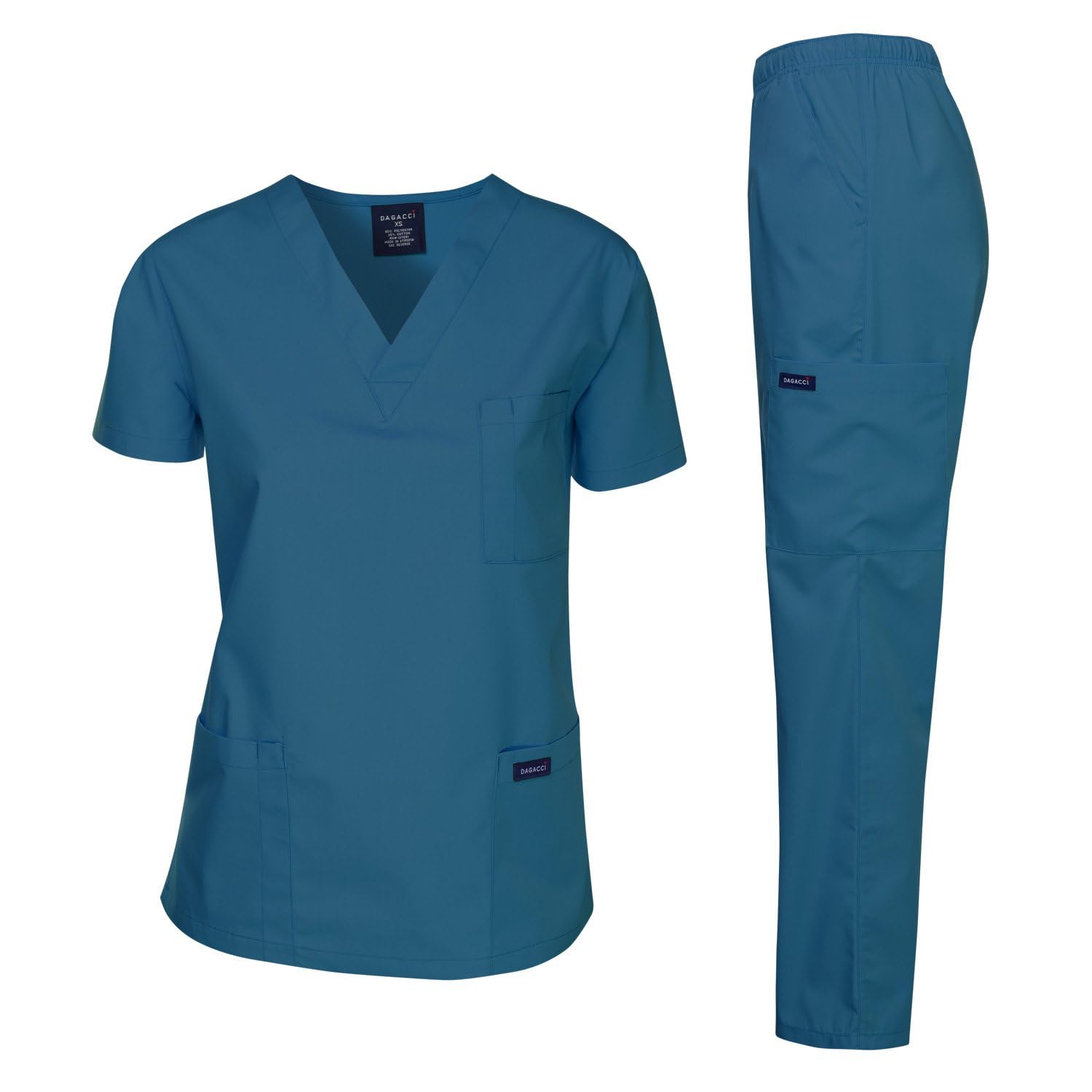 Dagacci Scrubs Medical Uniform Women And Man Scrub Set Medical Scrub Top and Tro