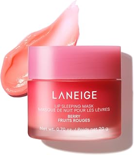 LANEIGE Lip Sleeping Mask | Korean Overnight Lip Treatment | Hydrating &amp; Nourishing with Shea Butter, Vitamin C &amp; Murumuru, Antioxidants For Flaky, Dry Lips