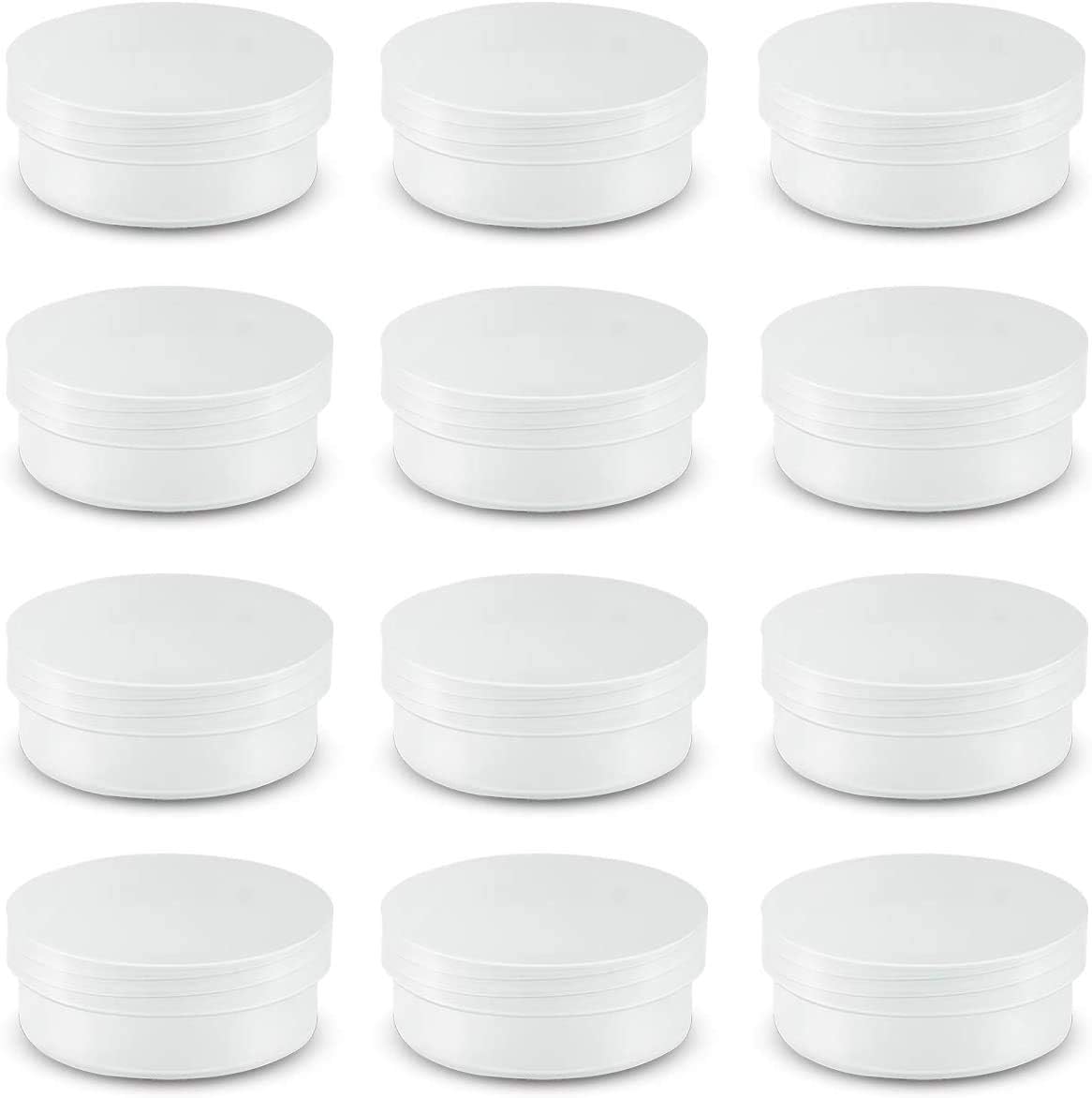 Amersumer 20Pack Round Clear Frosted Plastic Bead Storage Containers Box Case wi