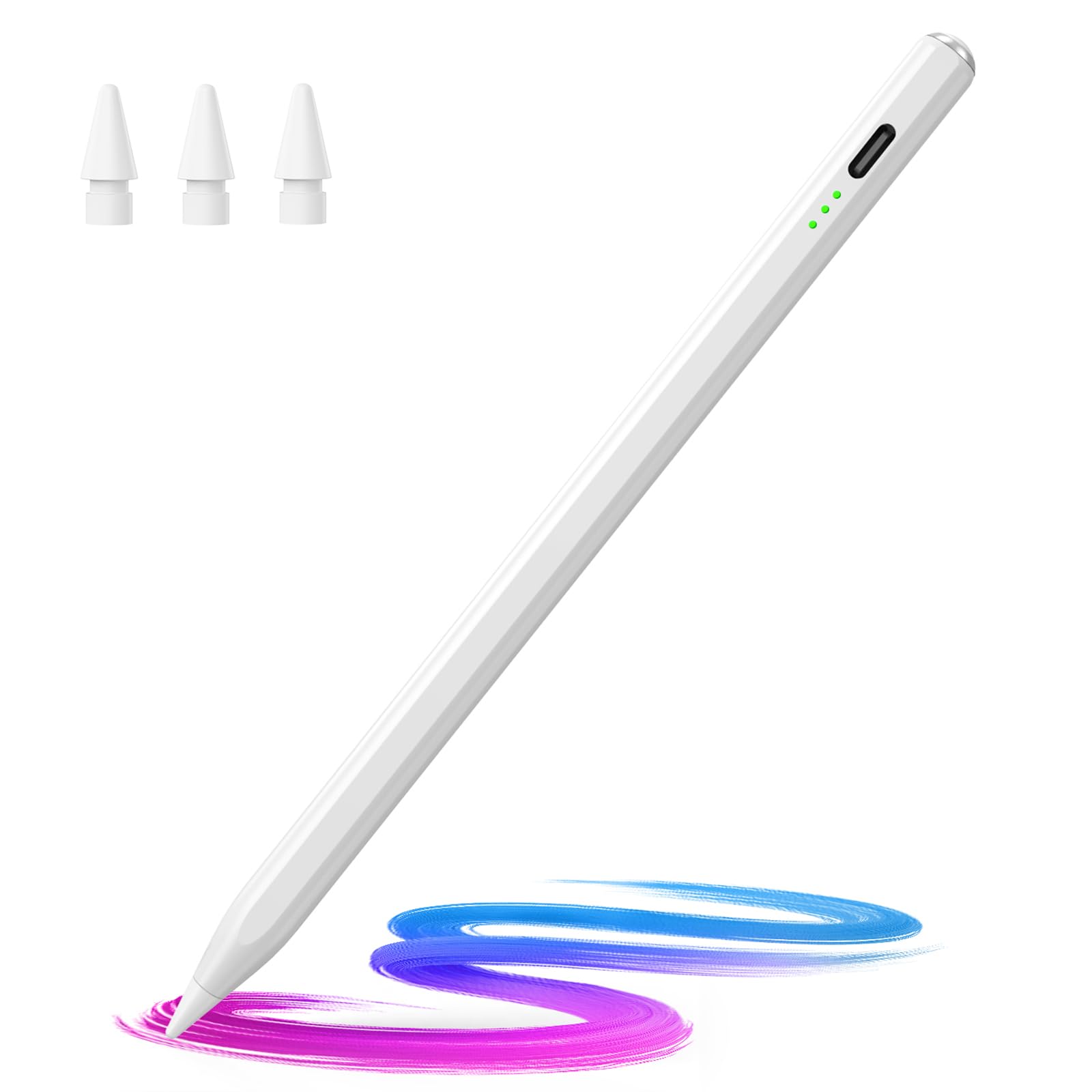 Hastraith Stylus Pen for iPad 2018-2026,13Min Fast Charge Apple iPad Pencil | Ti