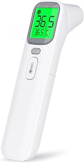Forehead and Ear Thermometer, Digital Infrared Thermometer for Adults and Kids with Fever Alarm, Memory Function, Large LED Digits, High Accuracy, Instant Accurate Reading Baby Thermometer