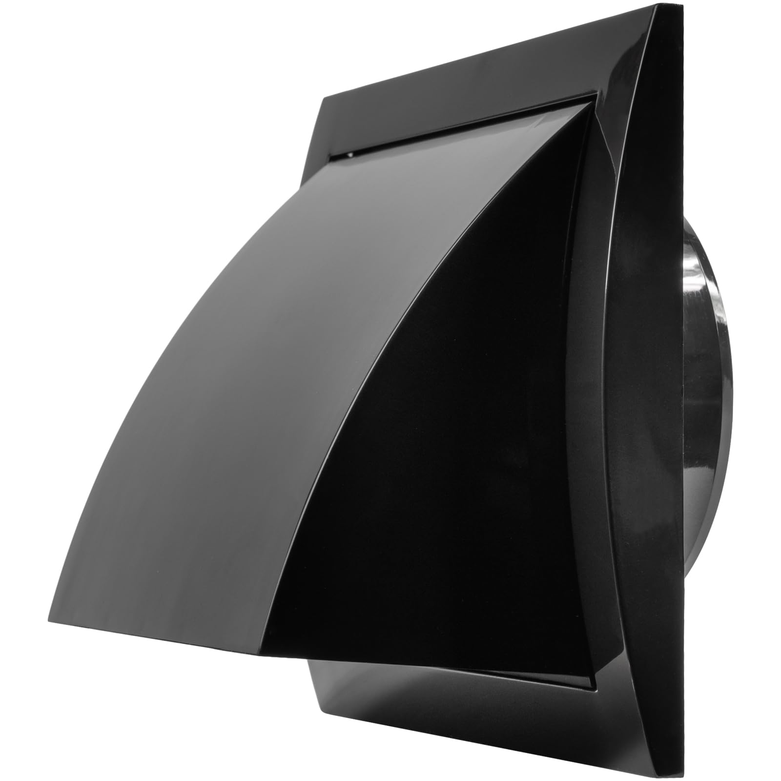 Repa Market 4 Inch / 100 mm Exhaust Hood Vent with Rain Cover & Backdraft Damper