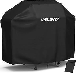 Velway Barbecue Cover, Heavy Duty 210D Oxford Gas BBQ Cover, Anti-Wind