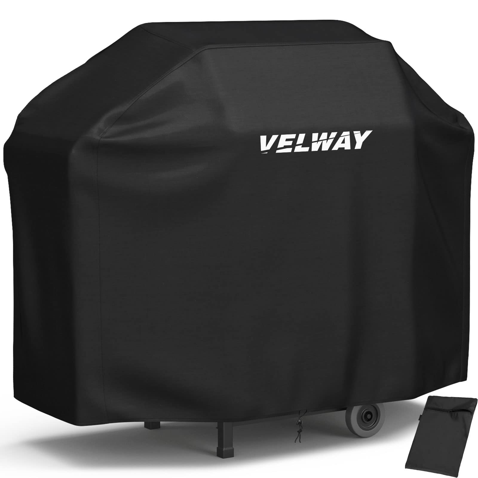 Velway Barbecue Cover, Heavy Duty 210D Oxford Gas BBQ Cover, Anti-Wind