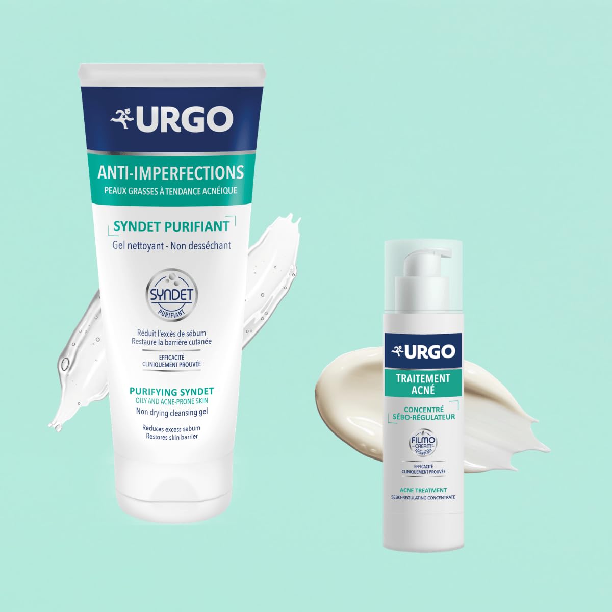 URGO - Face wash + sebo-regulating concentrate - Anti-blemishes - Purifying - Ma