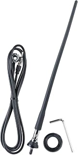 Superbat Marine Boat Radio Antenna Waterproof,16in Flexible Rubber Mast | FM AM Stereo Replacement Aerial for Car, Motorcycle, Yacht, RV, Motorhome, ATV, UTV, Tractor and Pontoon