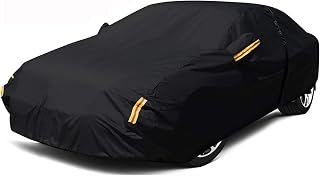 NEVERLAND Car Cover Waterproof All Weather for Sedan 183''L x 70''W x 59''H | Outdoor Heavy Duty Full Car Cover Protection Snow Anti-UV Windproof Fit for Automobiles BMW/Mercedes-Benz/Honda