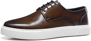 GIFENNSE Mens Casual Leather Sneakers Shoes