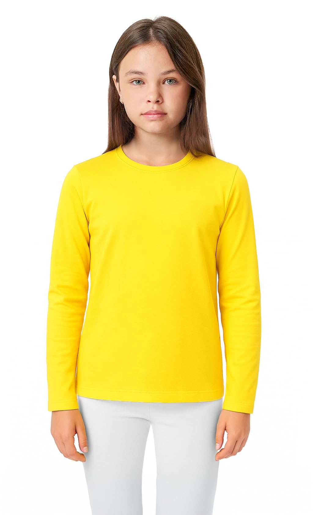 Lilax Girls Basic Long Sleeve Round Neck T-Shirt