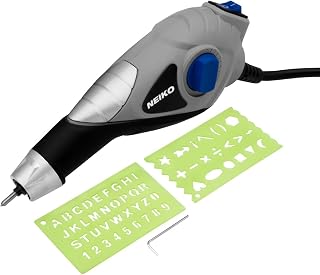 NEIKO 10576A Handheld Electric Engraver Tool, Etching Tool, 120V, Tungsten Carbide Tip, Electric Engraving Pen for Metal, Wood, Glass, &amp; Plastic, Engraving Machine Scriber, Customizer Etcher Stencils