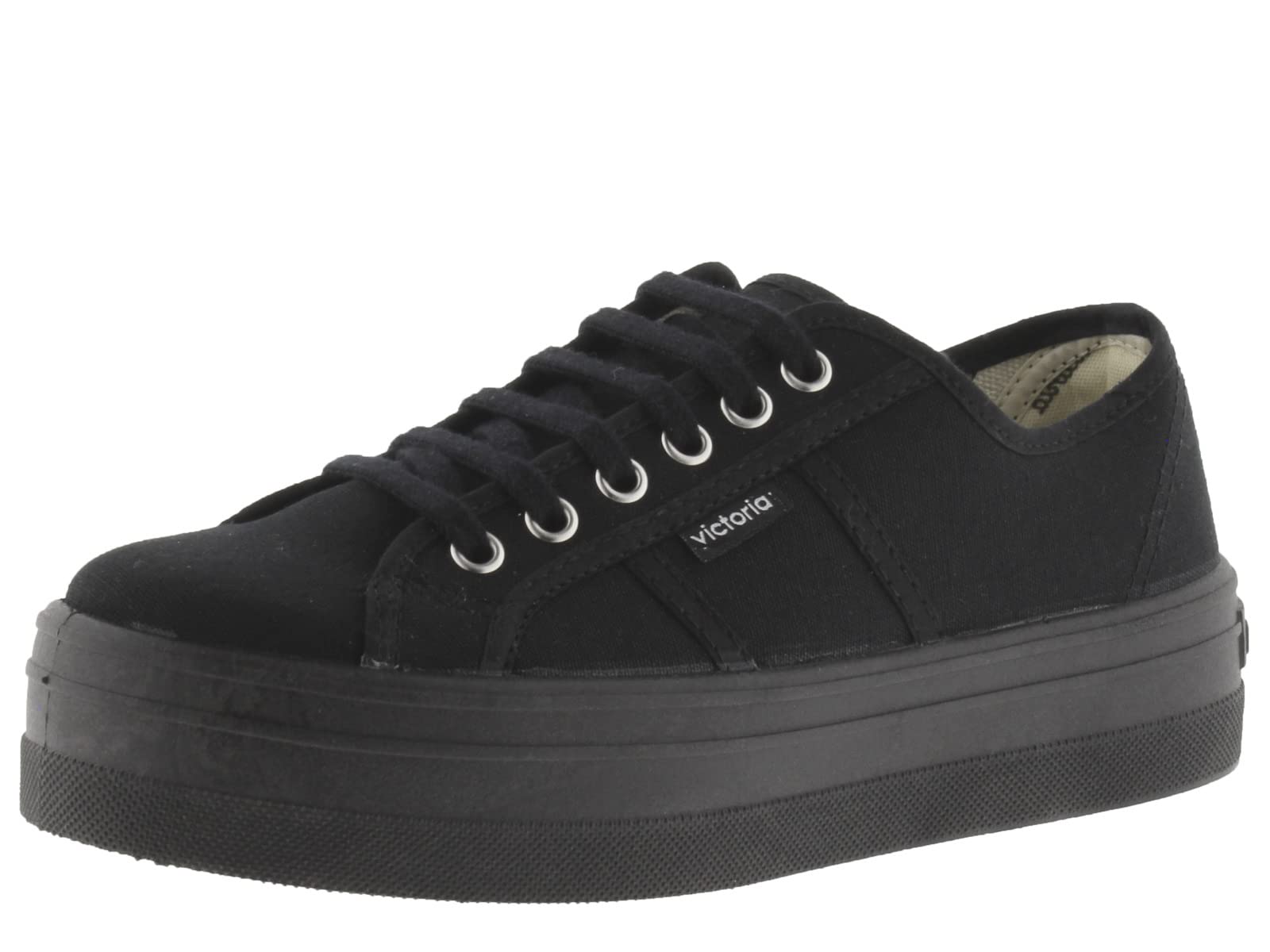 victoria 109201-KIDS Barcelona Monochrome Canvas Sneaker & Low Neck Platform Gir