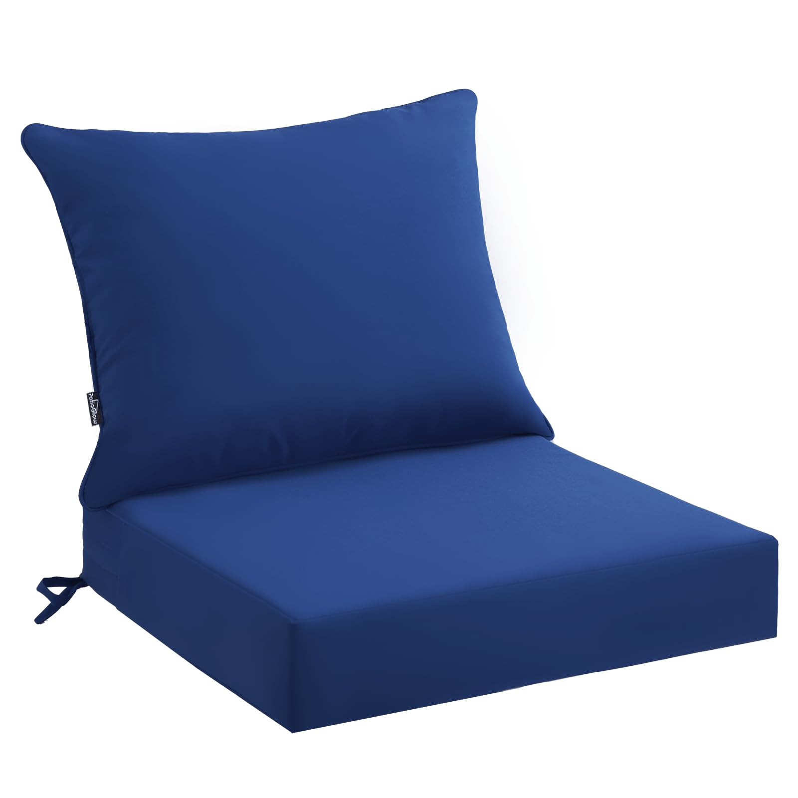 PatioGlow Outdoor Seat Cushion Set 24 x 24 x 4 Inch, Waterproof & Fade Resistant