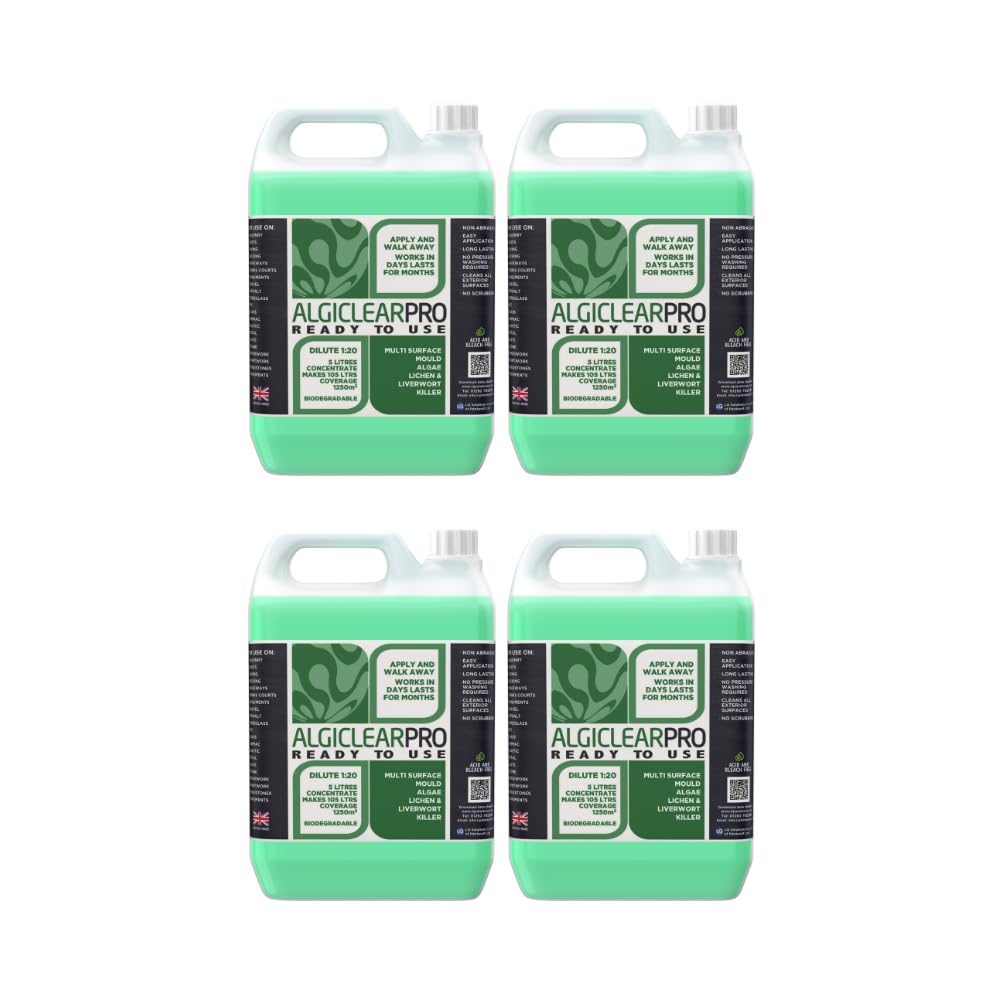 Ready to Use - Green Algae, Liverwort & Mould Remover for Large Outdoor Spaces –