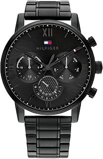 Tommy Hilfiger Analogue Multifunction Quartz Watch for Men with Stainless Steel Mesh or Link Bracelet