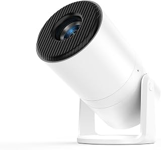 Tecaki Projector 1080P with WiFi6 and Bluetooth5.4 | [App | Electric Focus] 180° Rotatable Mini Projector, Auto Keystone, Short Throw Portable, Compatible with HDMI, USB, Phone
