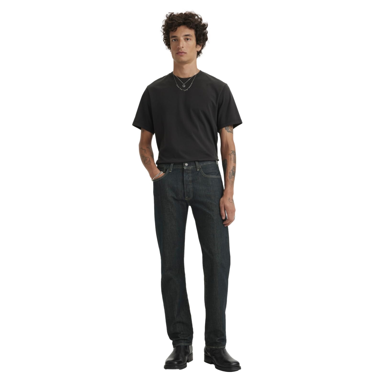 Levi's 501 Original Fit Men's Jeans, Blue (Clean Rigid), 29W / 30L