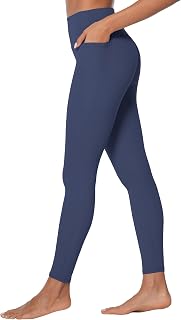 Sunzel Nunaked Workout Leggings for Women, Tummy Control Compression Yoga Gym Pants Seamless Front and High Waist 26"