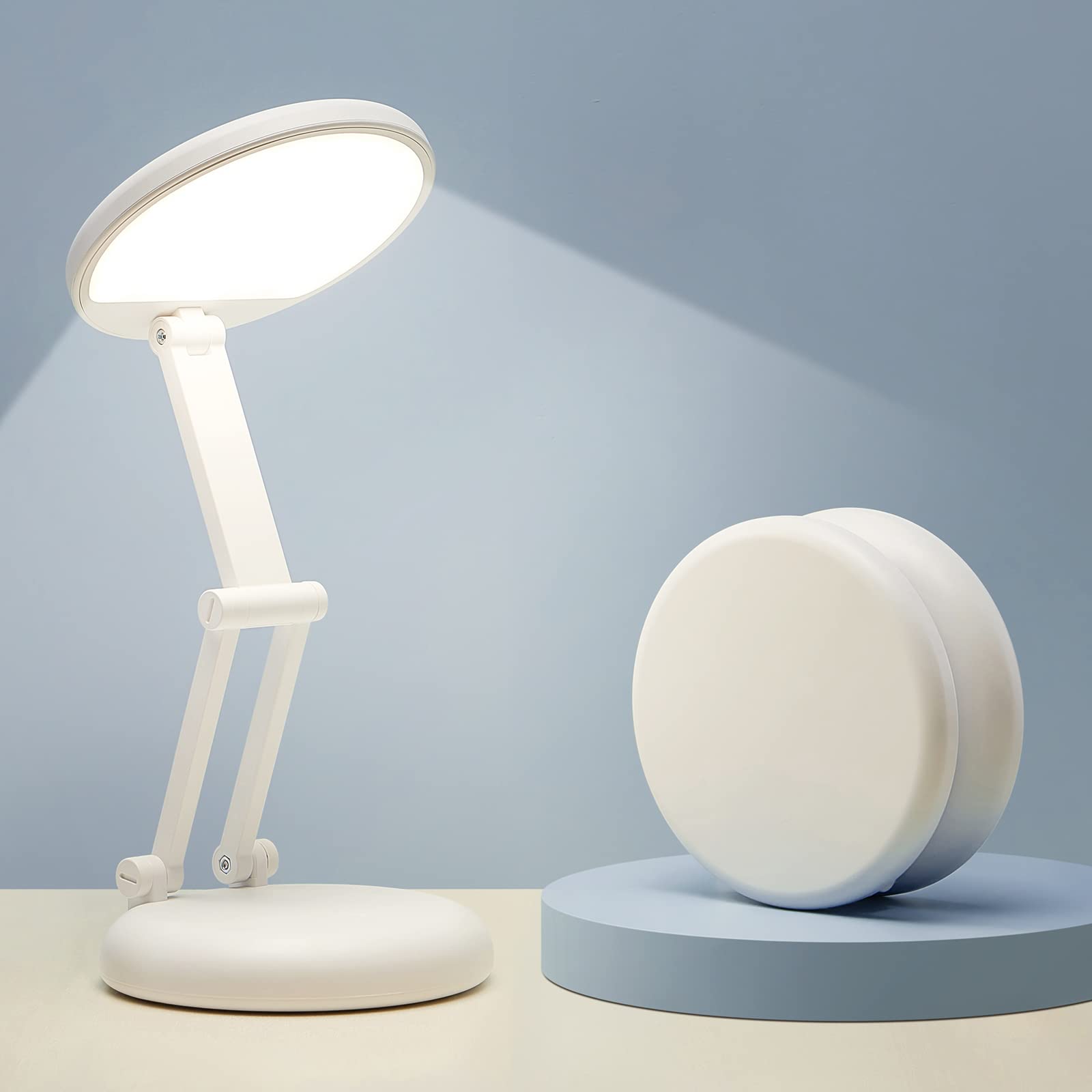 LED Rechargeable Wireless Table Lamp Reading Light | 3600mAh battery, 50 hours o