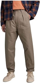G-STAR Men's Pleated Chino Relaxed Tapered