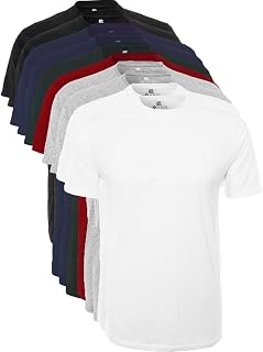 Lower East Herren T-Shirt mit Rundhalsausschnitt aus Baumwolle im Multipack