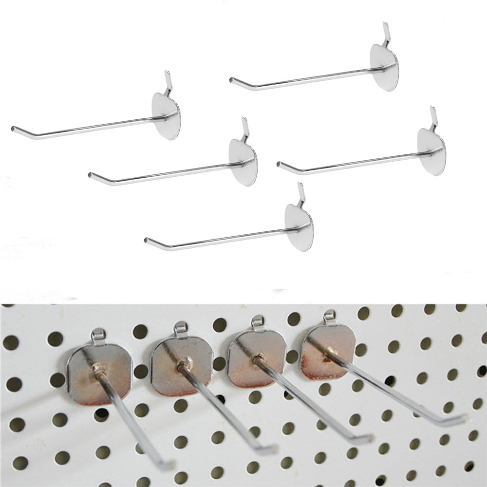 Perforated Retail Shelves, Metal Display Hooks for Housewares Panel Hangers (A-1