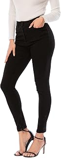ECUPPER Womens Jeans High Waist Skinny Fit Stretch Jeans Denim Trousers with Pockets