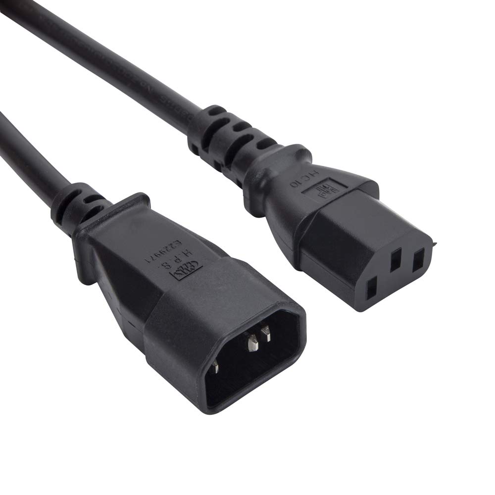 iSynq 3m IEC Power Extension Cable Kettle Male to Female UPS Lead C13 - C14 Main