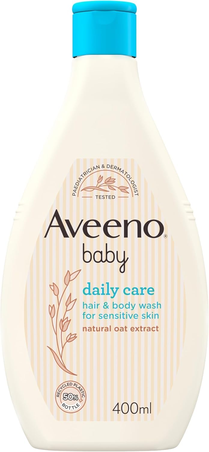 Aveeno Baby Daily Care Hair and Body Wash for Sensitive Skin (1 x 400 ml) | Tear