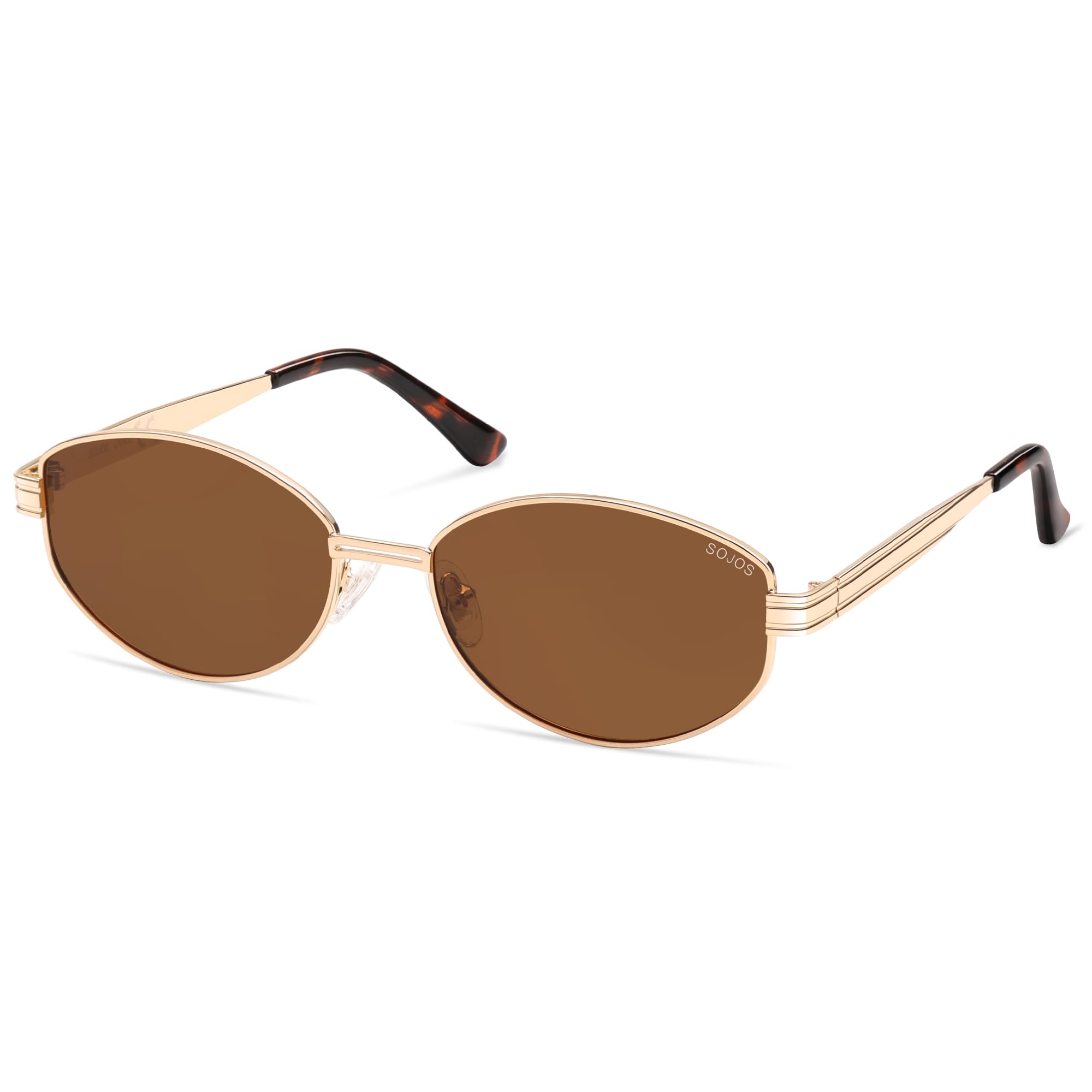 SOJOS Lentes de sol polarizados redondos ovalados de moda para mujeres y hombres