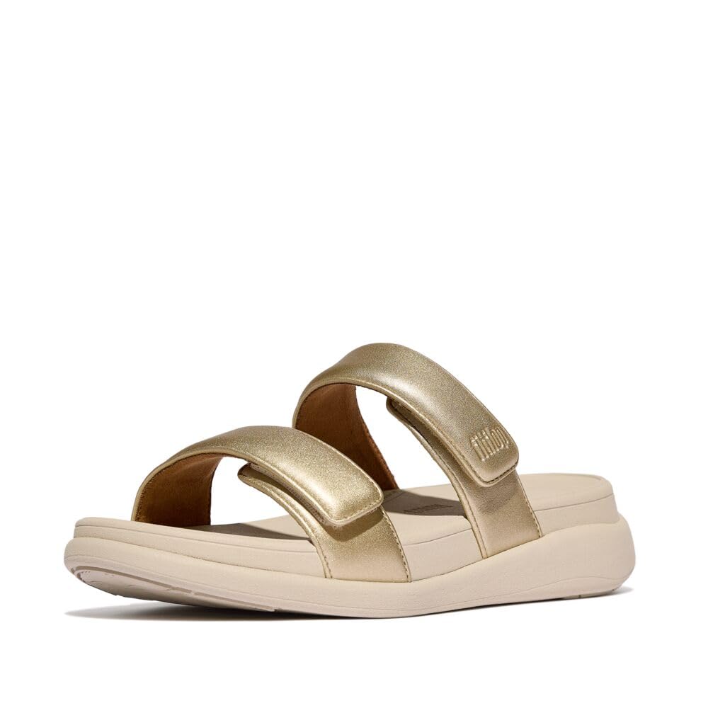 Fitflop F-mode Go Adjustable Flatform Two-bar Slides Slippers SandalsWomen
