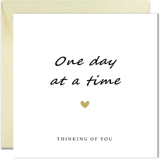 Printperfect - Sympathy cards, loss card, Thinking of you, with sympathy, sorry for your loss, sending love card, condolences card, one day at a time