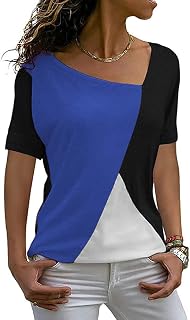 Women's Summer Casual Short Sleeve Tunic Tops