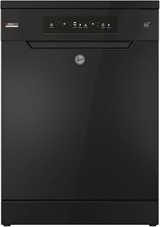 Hoover H-DISH 300 Dishwasher, 13 Place Settings, Black, C Class | Maxi Tub, Speed Drive Inverter Motor, Rapid Wash, hOn App, Freestanding, 60x60x85cm, HF 3C7L0B-80