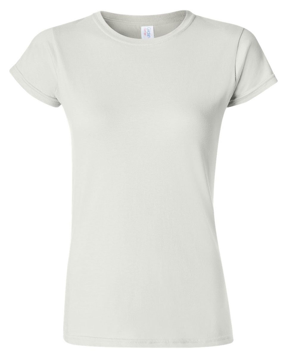 Gildan Softstyleâ Ladies' Women's T-Shirt, white, L