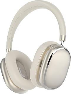 NC95 Wireless On-Ear Headphones with Active Noise Cancellation, Knob Control, Bluetooth 6.0, App Control, 120 Hours Battery (Star Light)