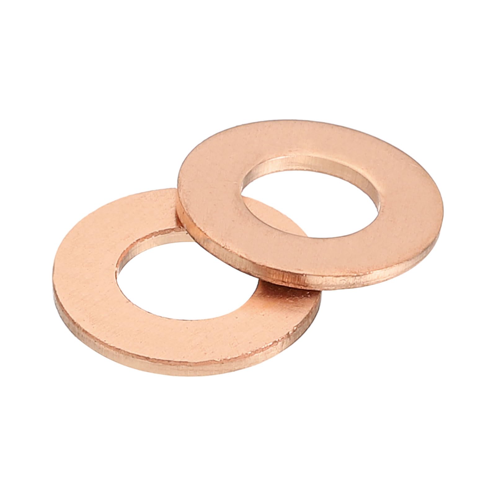 M6 Flat Washers, 25 Pcs Copper Ring Flat Washers 12mm OD Metal Sealing Gasket Ri