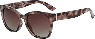 ZENOTTIC Vintage Cat Eye Sonnenbrille für Damen - Polarisiert, Groß, UV400 Schutz, Retro Shades, Designerstil