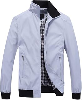 Allthemen Men's jacket with stand collar transition jacket autumn leisure sports jacket bomber jacket
