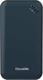 GlocalMe UPP 4G Portable WiFi Hotspot for Travel in 200+ Countries/Region | Pocket WiFi with 1GB Global Data 90 Days, No SIM Card Required, No Contract, Connect to 8 Devices, 390+ Global Carrier Access