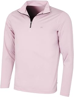 Calvin Klein Men's 2026 Harlem 1/4 Zip Lightweight Technique CK Golf Jersey