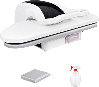 26In Intelligent Steam Press, 1600W Digital Steam Press with Multiple Fabric Settings, Steam Iron Press with Touch Screen for Clothes, Fabrics, 0.26 Gal Water Tank, Overheating Protection (White)