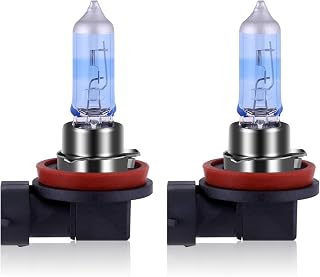 NEWBROWN H11 Headlight Bulb Halogen Fog Light Bulb Low Beam 12V 55W 5000K White Light Long Life Replacement PGJ19-2 (H11, 2 Pcs)