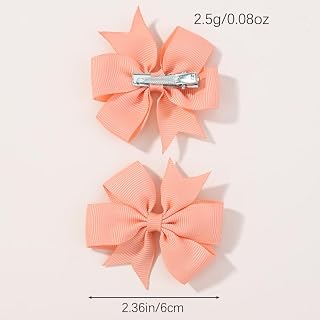 20pcs 2.5" Pinwheel Bow Hair Clips Alligator Clips Grosgrain Ribbon Hair Accessories for Women and Youth