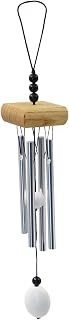 Small Wind Chimes, Outdoor Aluminum Chime with Soft Melodic Tones, Garden Chimes, for Yard, Porch, Home Decor (Brown)