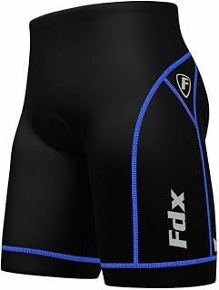 FDX Men's Cycling Shorts 3D Padded Lightweight MTB Underwear Breathable Quick Drying Anti Slip Cycling Underwear for Cycling