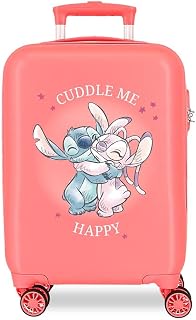 Disney Joumma Stitch Cuddle Me Cabin Suitcase Pink 38 x 55 x 20 cm Rigid 2 kg Side Combination Lock ABS 2 kg 34 L Hand Luggage, Pink, One Size, Cabin Suitcase