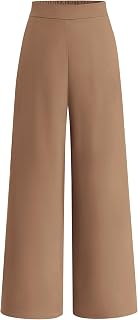 BTFBM Women High Waisted Wide Leg Pants Spring 2026 Business Casual Work Pants Loose Office Palazzo Trousers Pockets